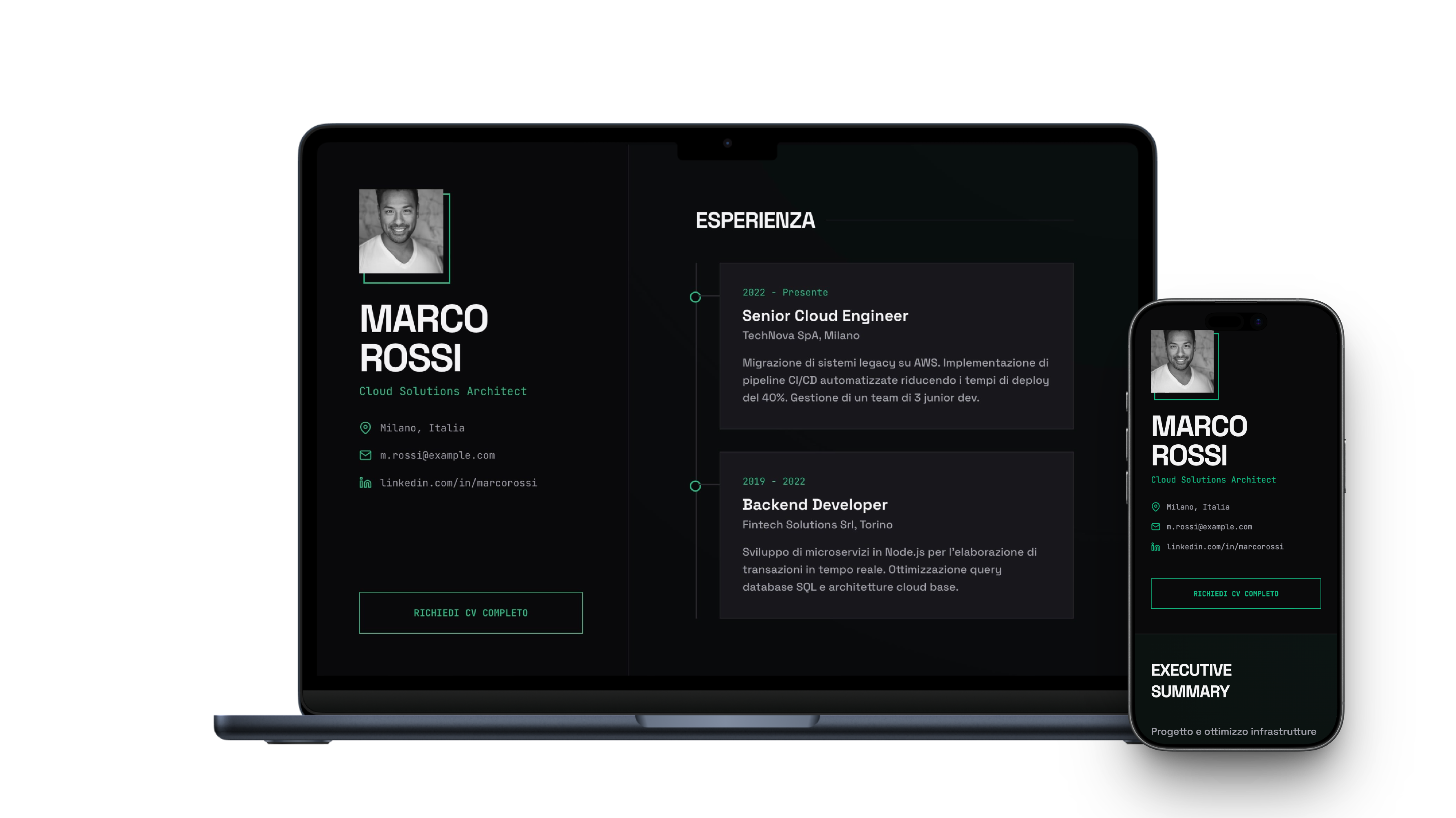 Identity Dark Mockup